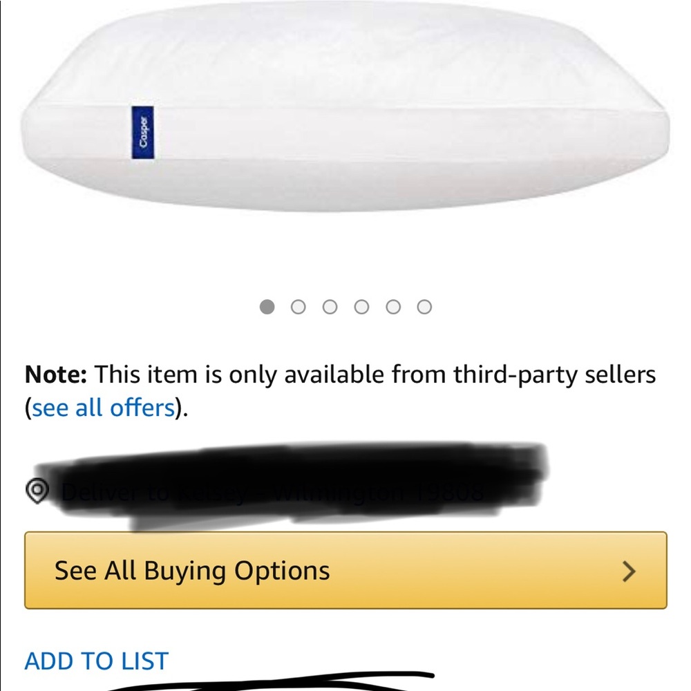 Casper pillow - Picture 3 of 5